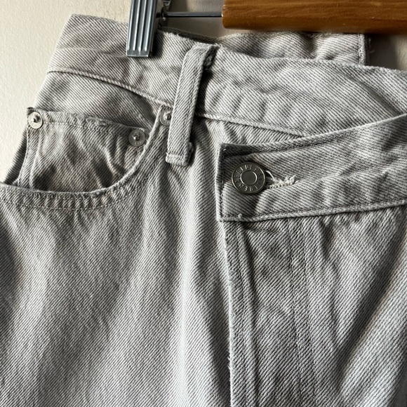 AGOLDE Criss Cross high-waist straight-leg jeans in light grey - 25 - Picture 13 of 15